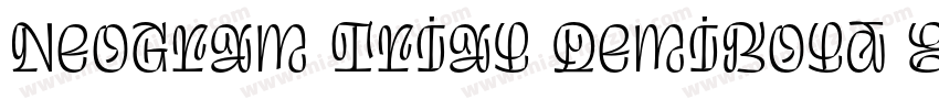 NeoGram Trial DemiBold Extended字体转换